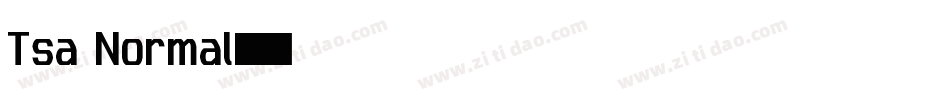 Tsa Normal字体转换